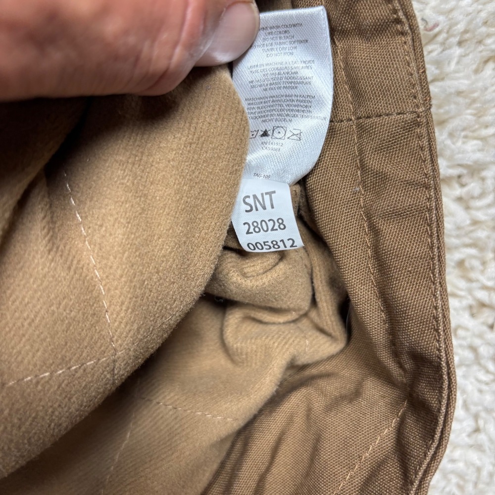 Noble Outfitters Canvas Vest Women XL Brown Faux Fur Lined Quilted Workwear - Picture 4 of 10